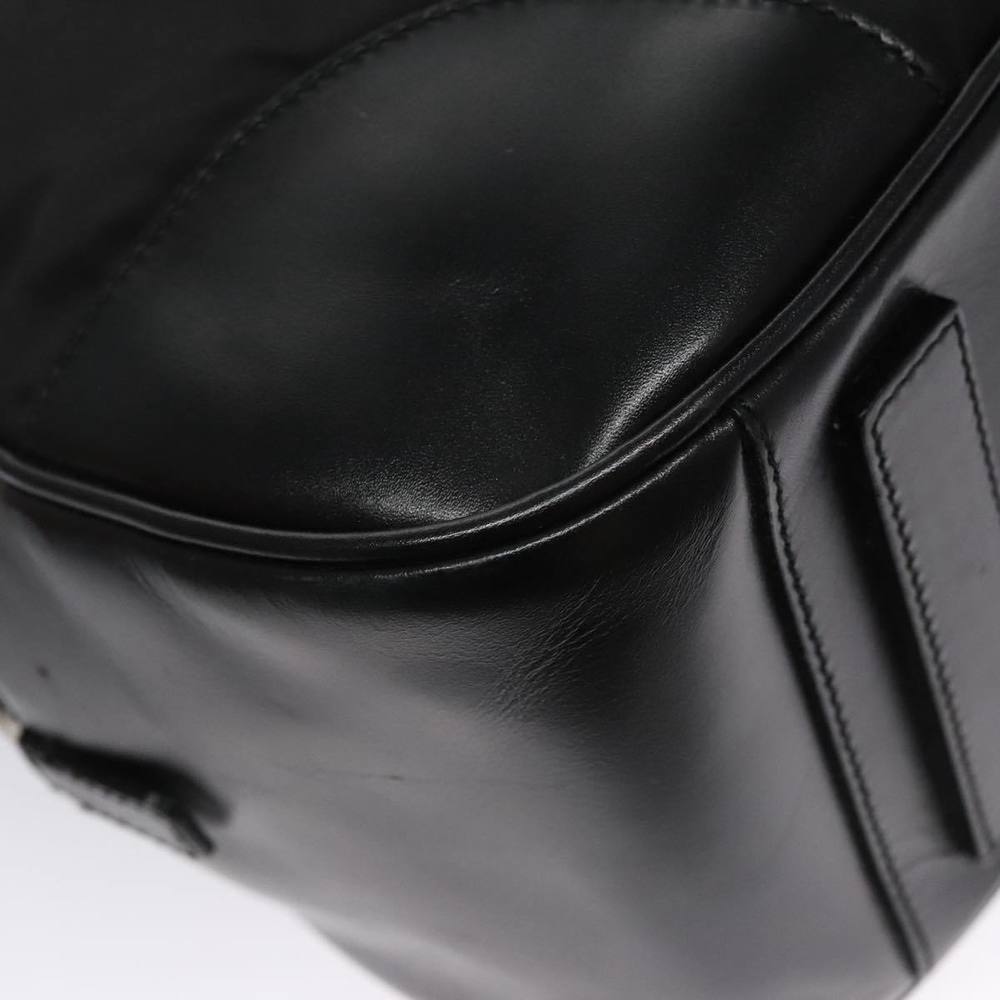 PRADA Shoulder Bag Nylon Leather Black Silver Auth 109083 - Picture 13 of 16